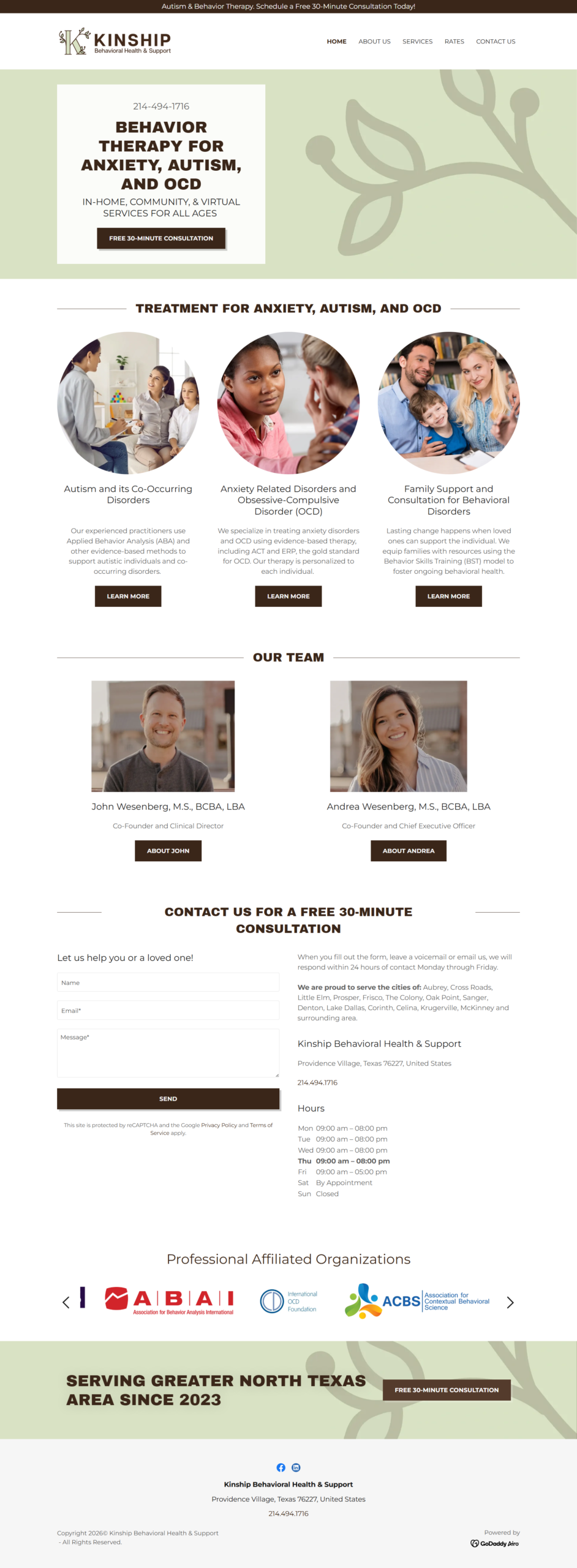Kinship website by Infyras