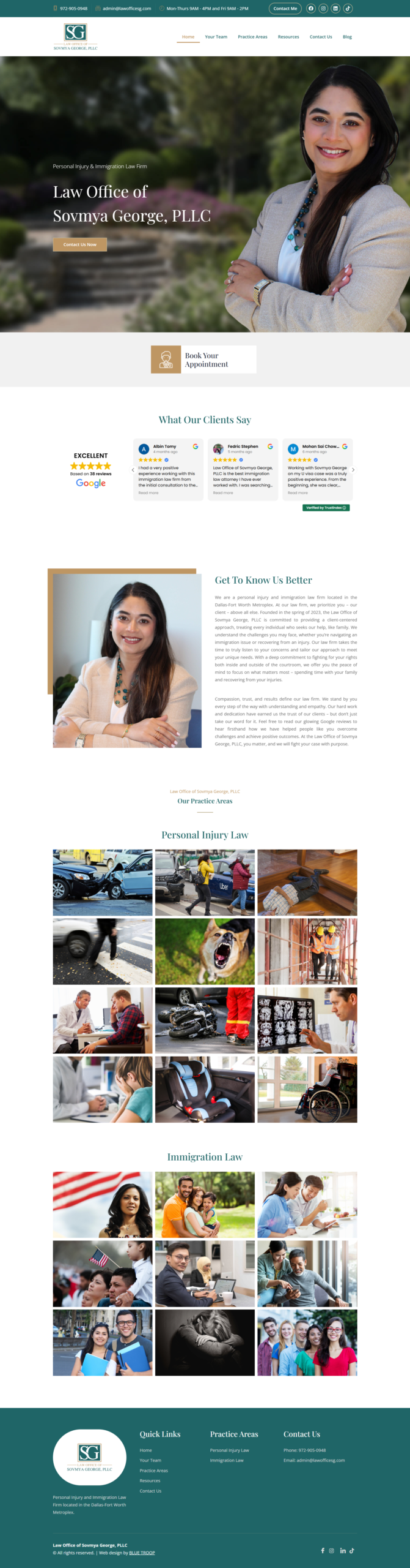 Law Office website by Infyras